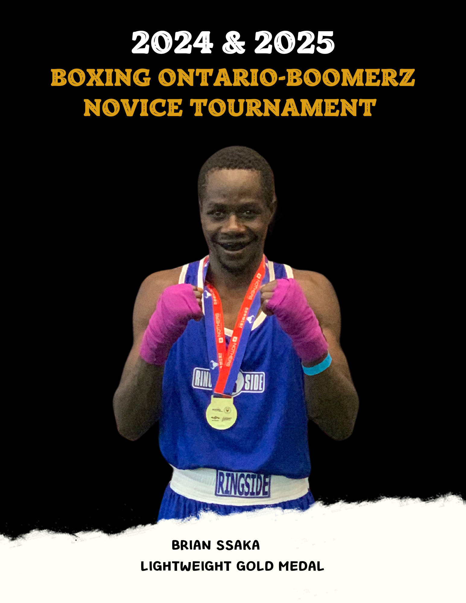 Brian Ssaka Boxing Ontario Boomerz Champion Toronto Boxing Academy