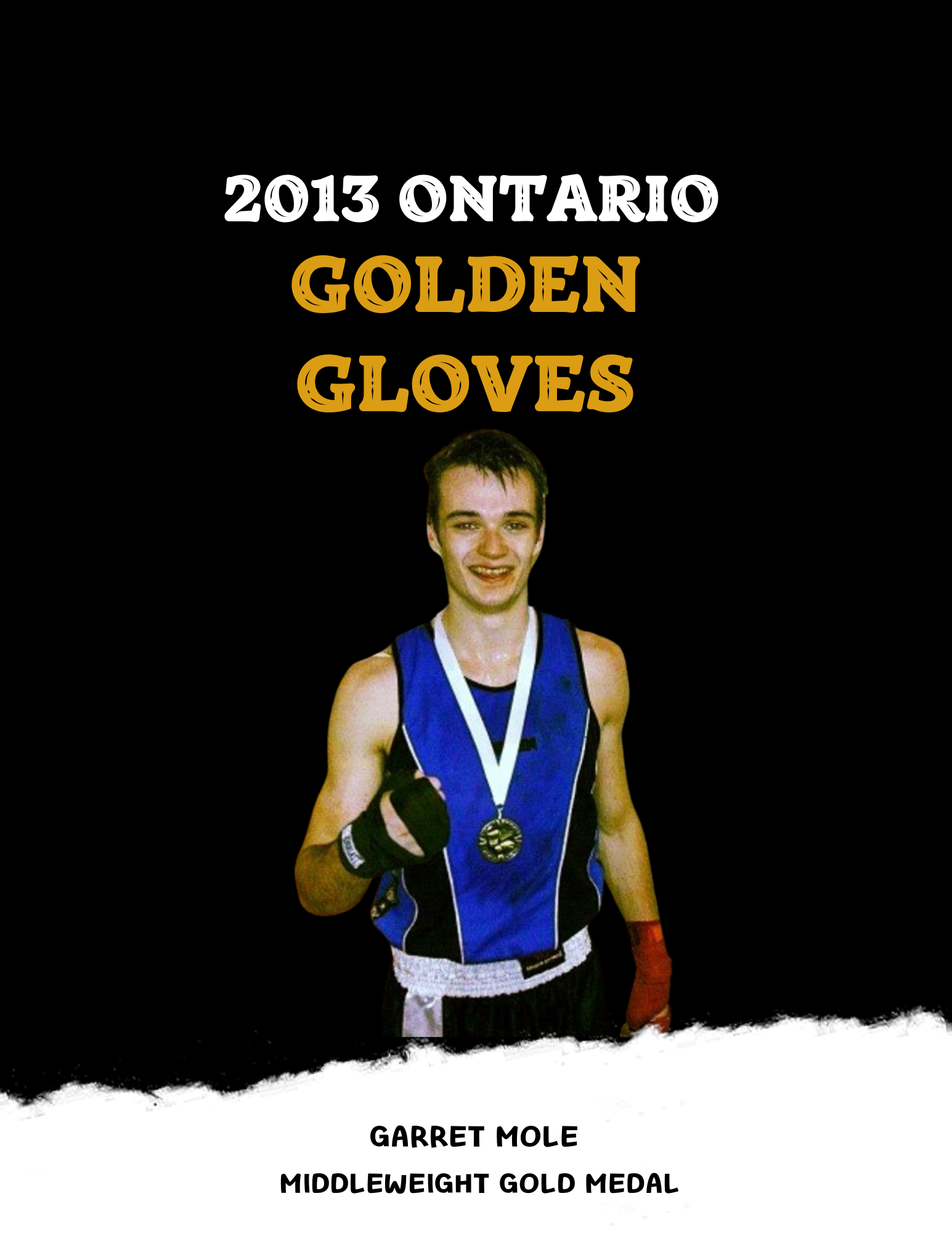 Garret Mole Ontario Golden Gloves Champion Toronto Boxing Academy