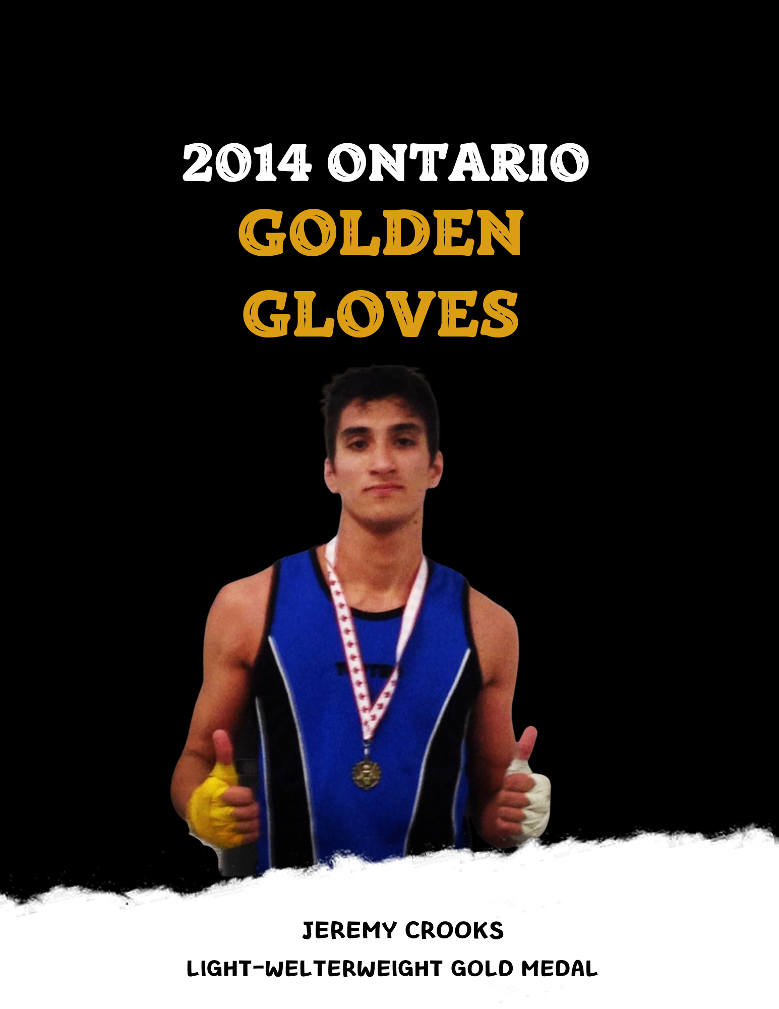 Jeremy Crooks Ontario Golden Gloves Champion Toronto Boxing Academy